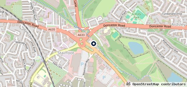 Map showing the location of HGV Vehicle Repair - Saunders Of Yorkshire