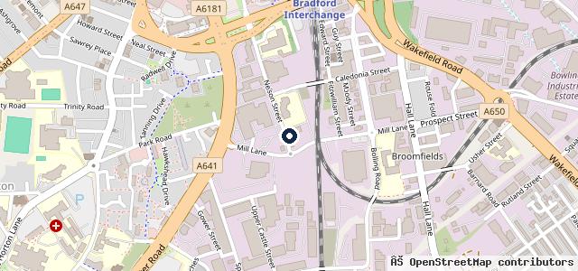 Map showing the location of R Davey Motors