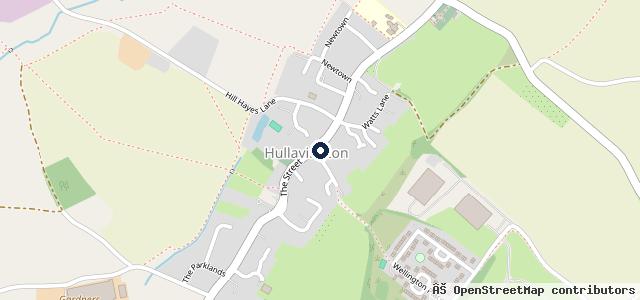 Map showing the location of Hullavington Garage