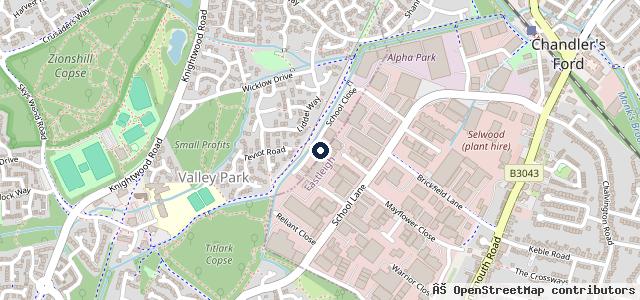 Map showing the location of J T M Autos and MOT