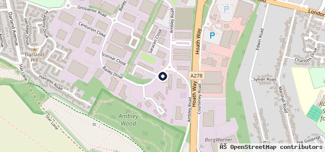 Map showing the location of JCB Volkswagen Medway