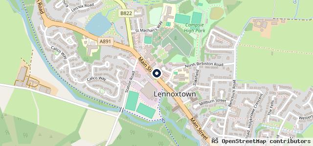 Map showing the location of Lennox Service Station