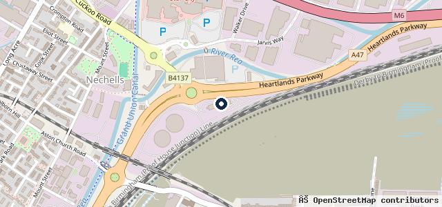 Map showing the location of Lookers Vauxhall Birmingham Service Centre