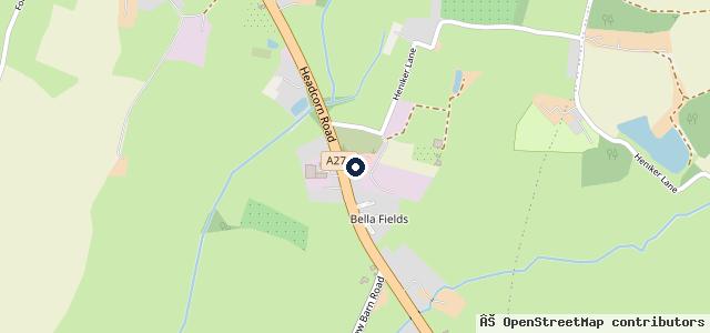 Map showing the location of Maidstone MOT Centre