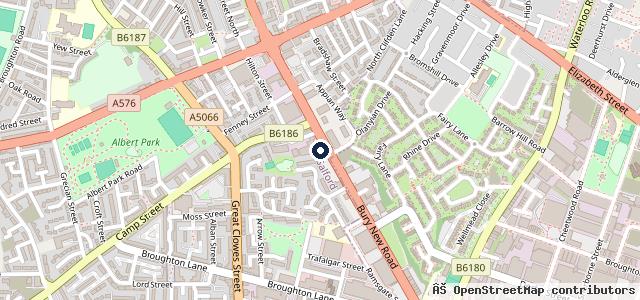Map showing the location of Manchester Car Repairs Ltd