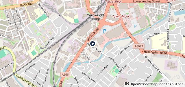 Map showing the location of Mayfield Street Garage & MOT Centre