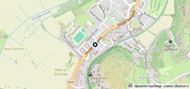 Map showing the location of Meliden Motor Repairs