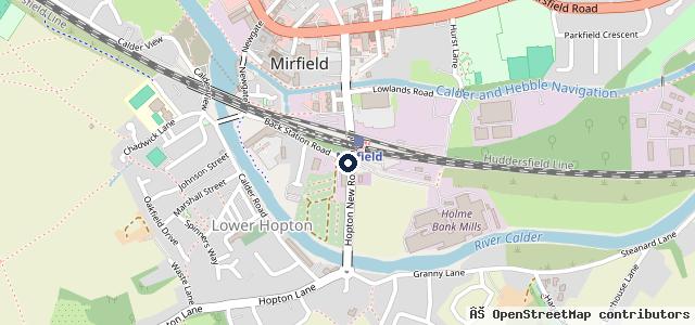 Map showing the location of Mirfield Automotive Spares Ltd