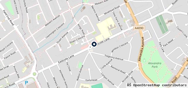 Map showing the location of Swallow Motor Company