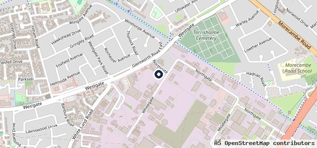 Map showing the location of MOT Service Centre Ltd And Car Repairs morecambe