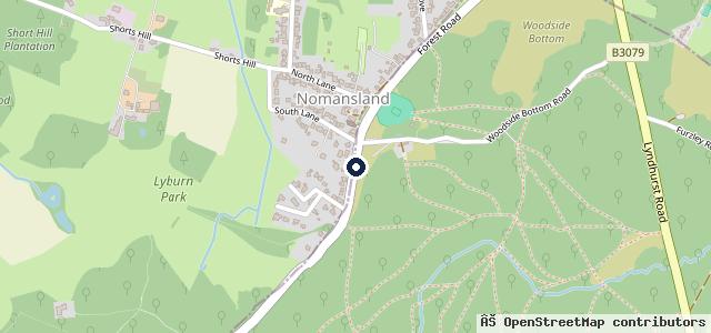 Map showing the location of Nomansland Garage Ltd