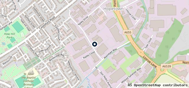 Map showing the location of Normanton PartsPlus