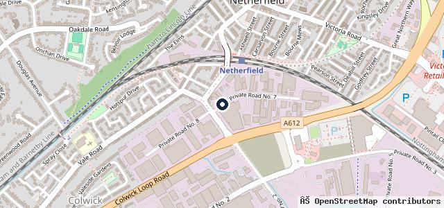 Map showing the location of Notts Auto Service Ltd