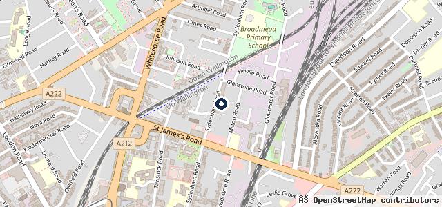 Map showing the location of PD Motors (Croydon)