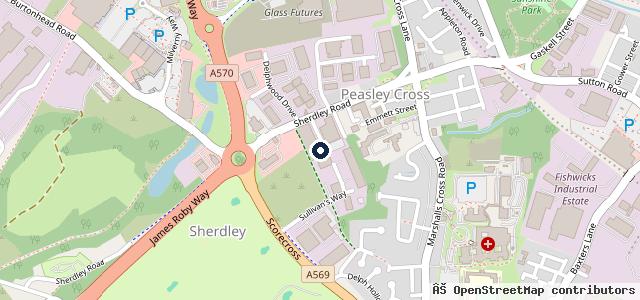 Map showing the location of Psd Motors