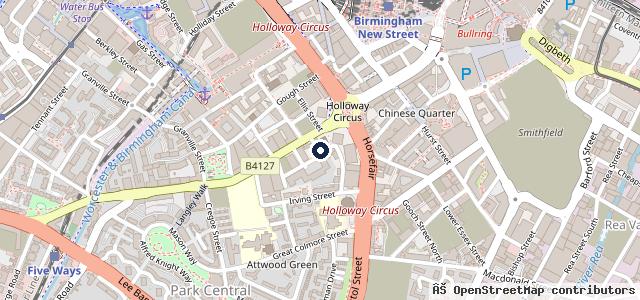 Map showing the location of B1 Central Car Wash