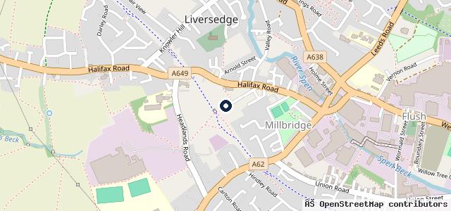 Map showing the location of Carl Morton Vehicle Refinishing
