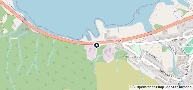 Map showing the location of Chisholms Garage