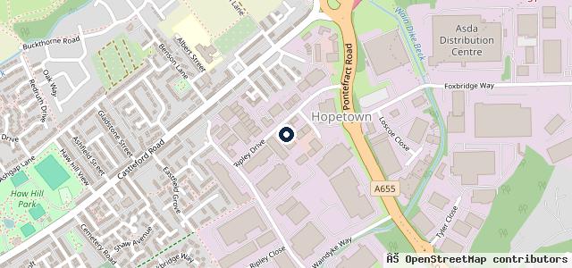 Map showing the location of D & M Test Centre