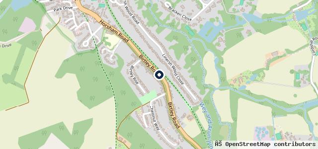 Map showing the location of Destination Triumph - Guildford