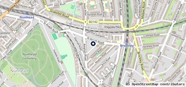 Map showing the location of Dundalk Motors London