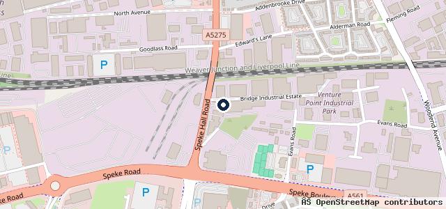 Map showing the location of J & E Motors