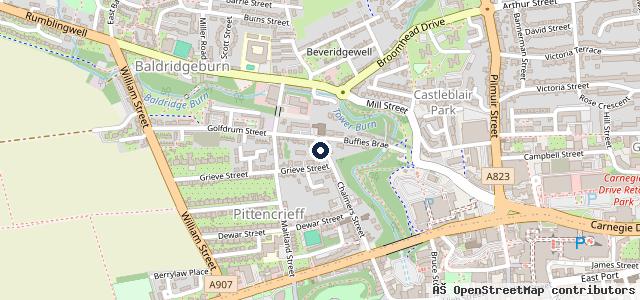 Map showing the location of Dunfermline Motor Cycles
