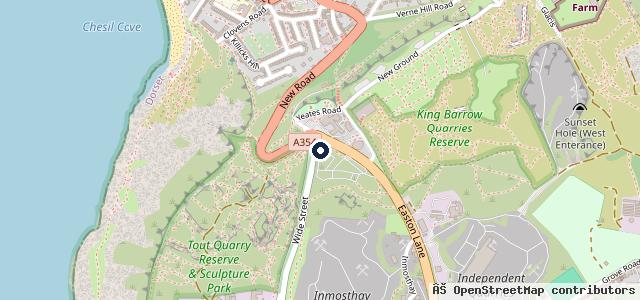 Map showing the location of Easton Motor Services