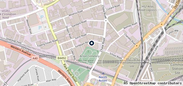 Map showing the location of G S B Motors