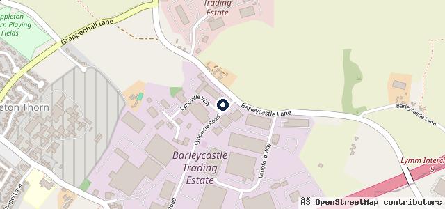 Map showing the location of Grappenhall Motor Services Ltd