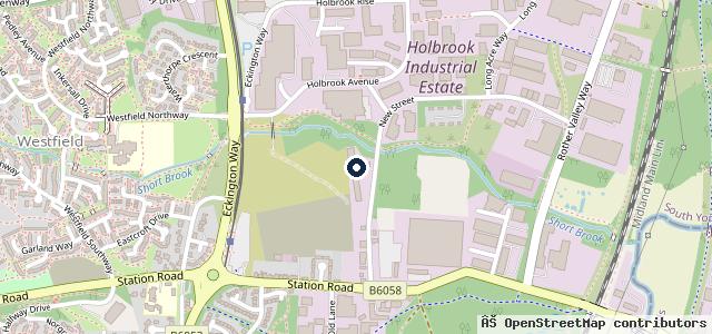Map showing the location of Holbrook Tyres and Exhausts