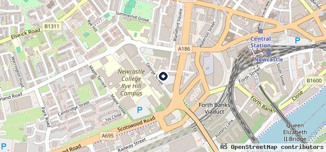 Map showing the location of Halfords Autocentre