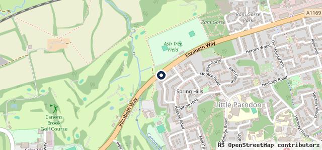 Map showing the location of Harlow Motors