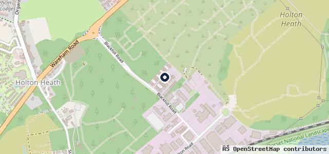Map showing the location of Holton Heath Mot & Air Conditioning Centre Ltd
