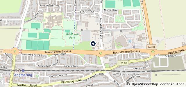Map showing the location of Roundstone Car Sales