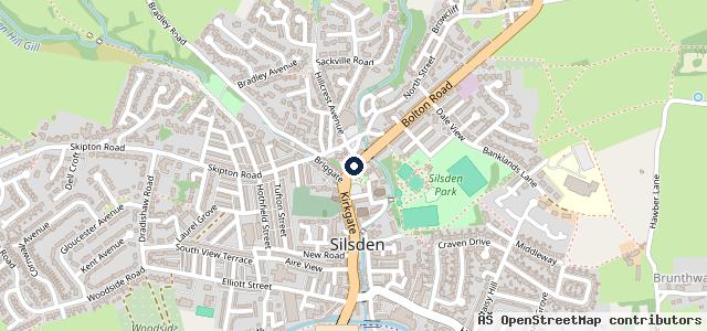 Map showing the location of Jackson's of Silsden