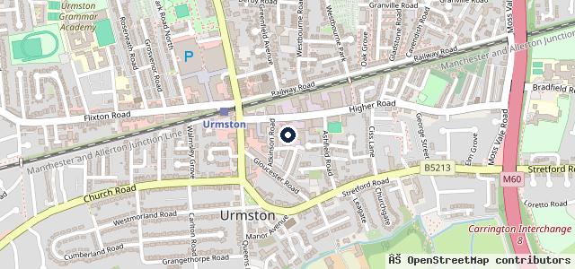 Map showing the location of Glebe Road Garage