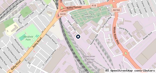 Map showing the location of Kelham St MOT Centre | Doncaster