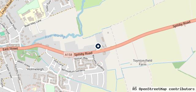 Map showing the location of Laurels Horncastle Mot Service Repair