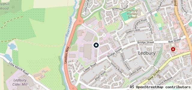 Map showing the location of Ledbury Exhaust Centre
