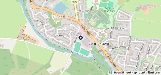 Map showing the location of Lennoxlea Garage