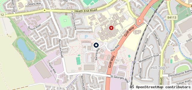 Map showing the location of Listers Volkswagen Nuneaton