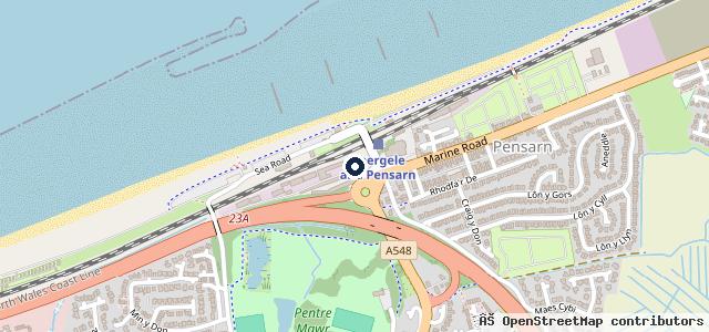 Map showing the location of Lloyds Caravan & Lodge Sales