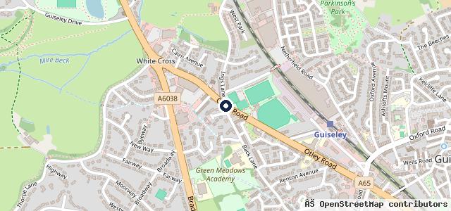 Map showing the location of Ford Guiseley