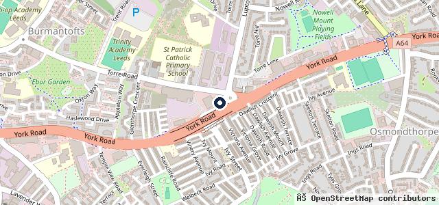 Map showing the location of Lookers Ford Leeds Transit Service Centre