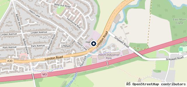 Map showing the location of Martins Renault Basingstoke