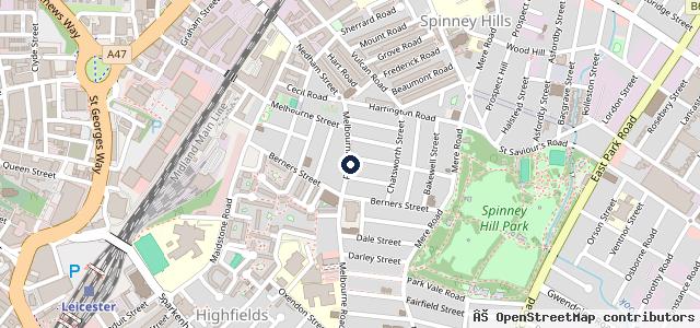 Map showing the location of Quattro Service Station