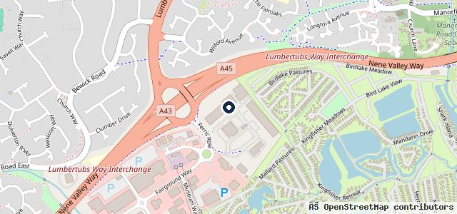 Map showing the location of Mercedes-Benz of Northampton