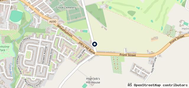 Map showing the location of Milton Street Garage Crook