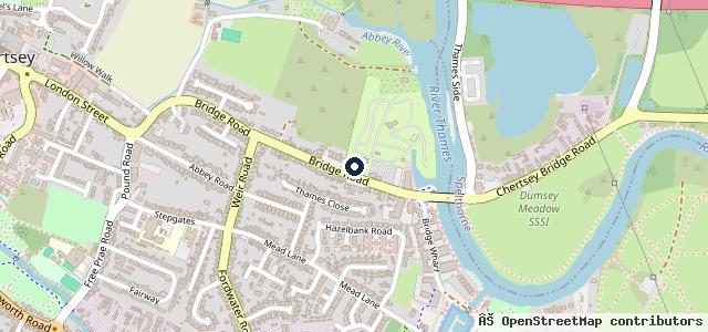 Map showing the location of Chertsey Mitsubishi